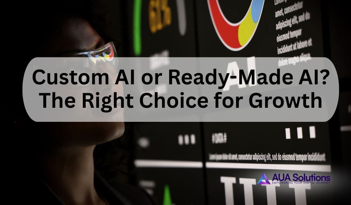 custom AI solutions and off-the-shelf AI tools